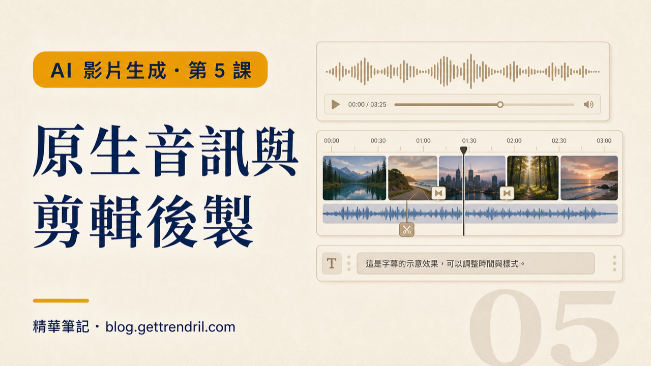 原生音訊與剪輯後製