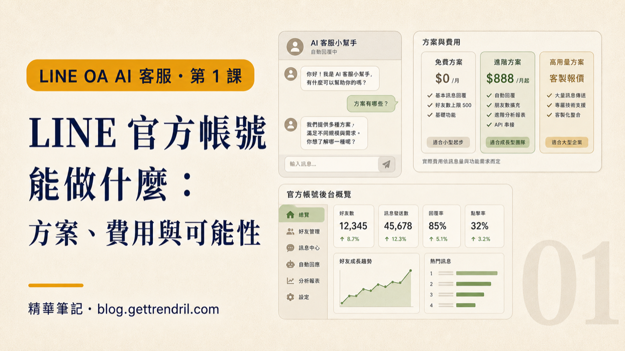LINE OA AI 客服機器人