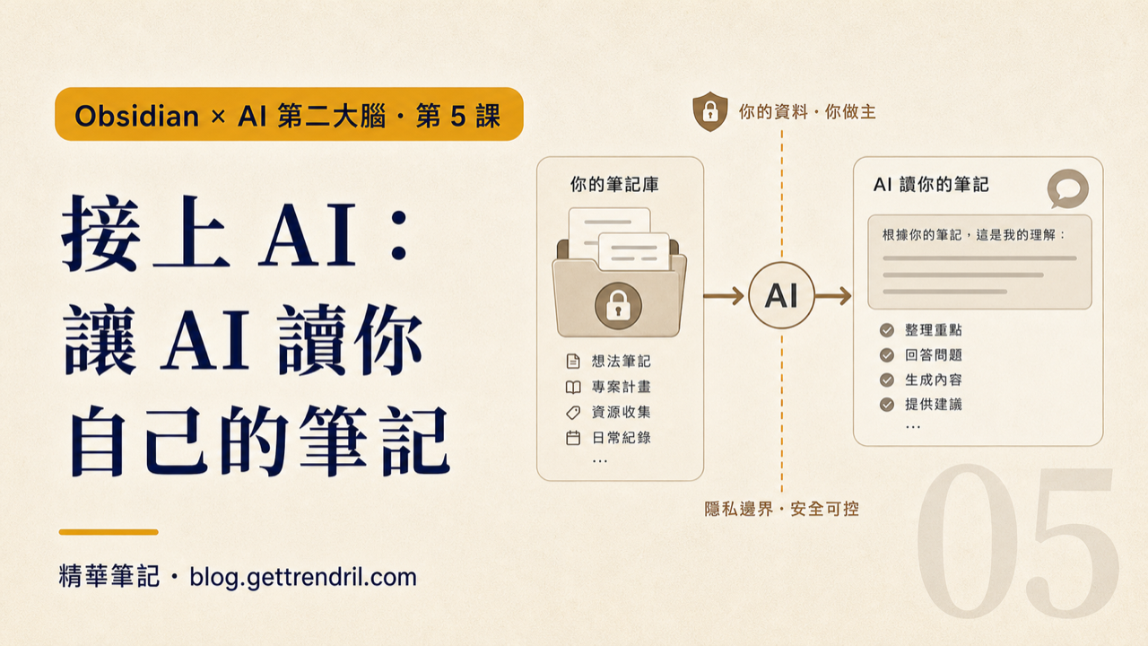 接上 AI:讓 AI 讀你自己的筆記